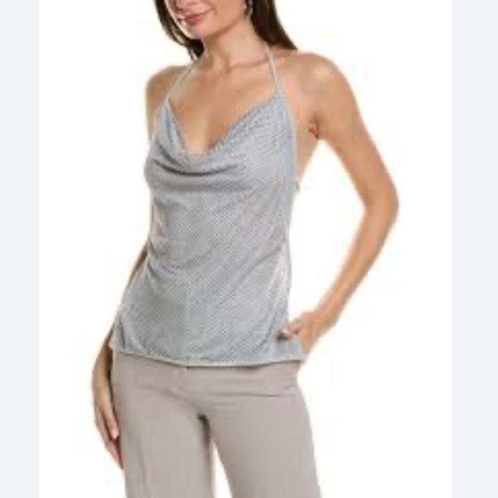 NWT WeWoreWhat Crystal Cowl Neck Top. Size Small